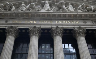 La façade de la Bourse de New York
