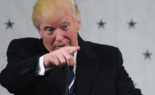 Donald Trump au siège de la CIA à Langley (Virginie), le 21 janvier 2017.