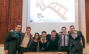 Les sept étudiants de l'IUT GEA préparent leur projet depuis le mois d'octobre.