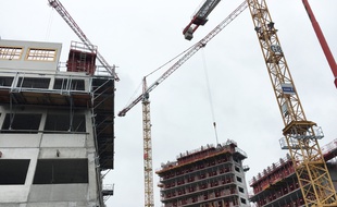 Chantier de construction à Lille.