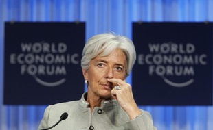 La ministre de l'Economie française Christine Lagarde à Davos le 29 janvier 2011.