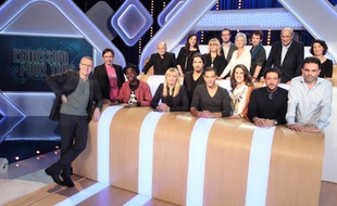 Laurent Ruquier et les chroniqueurs de «L'émission pour tous», talk-show diffusé sur France 2, à partir du 20 janvier 2013.