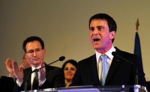 Le Premier ministre Manuel Valls le 26 mars 2015 à Tours