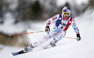 Alexis Pinturault, sur les pentes de Val d'Isère.
