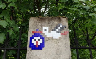 Strasbourg: Les cigognes en pixel art envahissent les rues