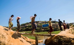 Un camp de réfugiés à Kutupalong, au Bangladesh
