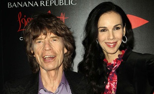 L’Wren Scott et Mick Jagger pour le lancement de la collection de la styliste avec Banana Republic.