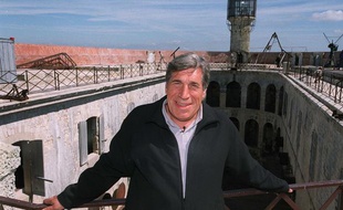 Jean-Pierre Castaldi sur le tournage de Fort Boyard en 2000.