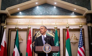 Le président américain Barack Obama, lors d'une visite officielle à Ryad, le 21 avril 2016