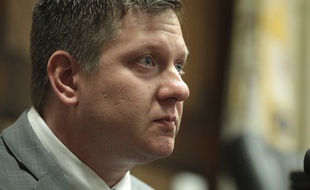 Le policier Jason Van Dyke lors de son procès pour le meurtre de Laquan McDonald, le 2 octobre 2018.