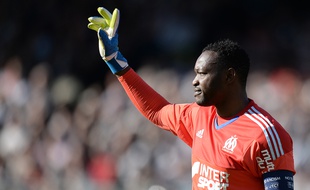 Le gardien de l'OM Steve Mandanda, le 1er mai 2016 à Angers.