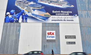Les chantiers navals STX de Saint-Nazaire.