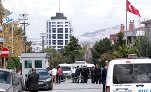 L'ambassade d'Israël à Ankara, en Turquie