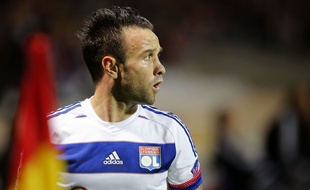Mathieu Valbuena lors de Lyon-Valence (0-1) en Ligue des champions, le 29 septembre 2015 à Gerland.