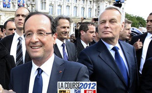 François Hollande et Jean-Marc Ayrault le 15 mai 2012, jour de l'investiture du président de la République.