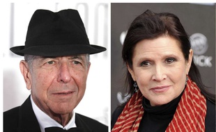 Leonard Cohen et Carrie Fisher.