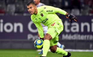 Walter Benitez, le gardien de Nice, lors du match de Ligue 1 à Toulouse, le 15 février 2020.