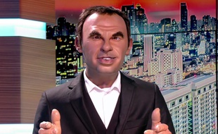 La marionnette de Nikos Aliagas dans «Les Guignols».