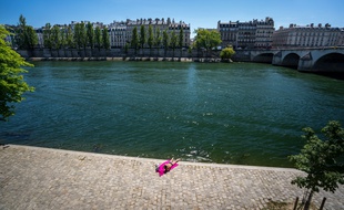 A Paris, durant une vague de chaleur à l'été 2020.