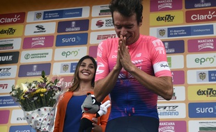 Victime d'une violente chute, Rigoberto Uran a dû abandonner la Vuelta.