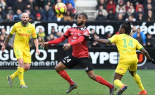 Marcus Coco face au FCN le 3 mars 2019.