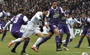 Rémi Cabella a inscrit les deux buts marseillais à Toulouse en Coupe de France, le 8 janvier 2017.