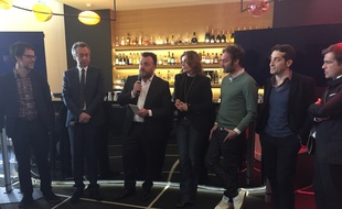 L'équipe de Canal+ lors de la présentation