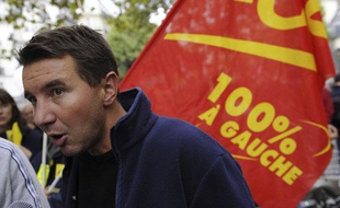 Olivier Besancenot, le leader de la LCR, le 23 septembre 2008 à Paris.