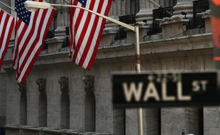 La façade de la Bourse de New York, sur Wall Street