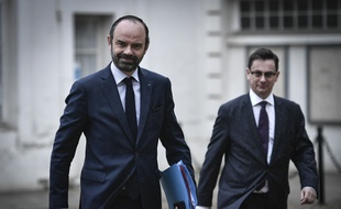 Le Premier ministre Edouard Philippe à l'hôtel de Matignon le 27 mars 2018.