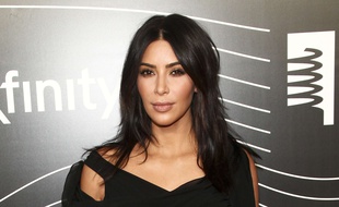 Photo d'archives du 16 mai 2016 montrant Kim Kardashian West à son arrivée aux 20e Webby Awards à New York.