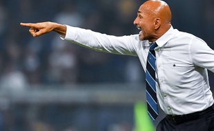 Luciano Spalletti, l'entraîneur de l'Inter Milan, lors du match de Série A contre la Sampdoria, le 22 septembre 2018.
