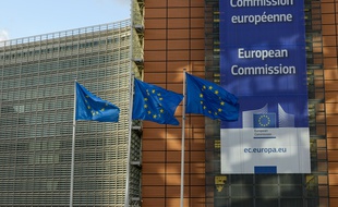 Illustration de la commission européenne à Bruxelles le 14 mars 2019