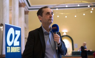 Robert Menard (G) le 28 mai 2016 à Béziers