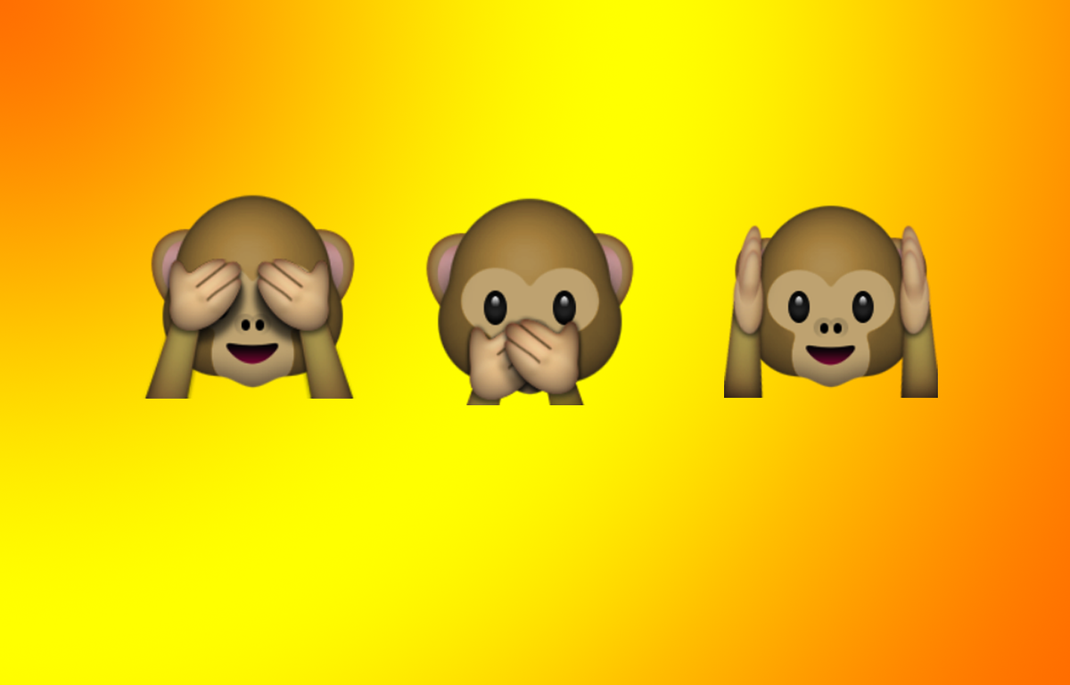 Signification Emoji Singe Qui Se Cache Les Yeux Comment les trois singes de la sagesse se sont invités dans vos iPhone