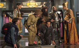 Ben Stiller, Dan Stevens, Mizuo Peck, Patrick Gallagher, Rami Malek dans La nuit au musée: Le secret des pharaons