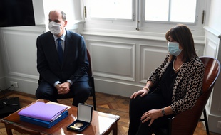 Jean Castex et Michèle Rubirola lors d'une rencontre en octobre 2020