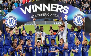 Chelsea a remporté la Supercoupe d'Europe en battant Villarreal (1-1 a.p., 6-5 t.a.b.), à Belfast le 11 août 2021.