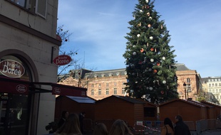 Strasbourg: Oui, le grand sapin de Noël penche... et alors?