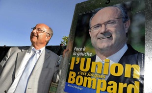 Le député-maire d'Orange Jacques Bompard, ancien membre du Front national et président de la Ligue du sud, membre de la liste du parti d'extrême-droite qui sera au second tour dimanche prochain.