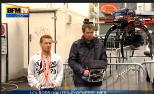 Capture d'écran d'un reportage de BFMTV réalisé grâce à un drone