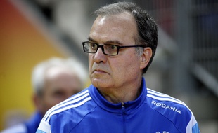 Marcelo Bielsa au stade de France le 22 mars 2015, lors de Lens-OM.