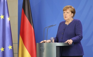 La chancelière allemande Angela Merkel, à Berlin le 20 mai 2020.