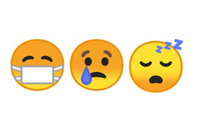Depuis 2010, il existe bien un émoji portant un masque chirurgical, mais il symbolise une personne malade.