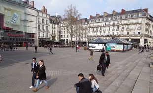 L'agression est survenue dans le secteur de la place du Commerce à Nantes (illustration).