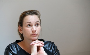 Axelle Lemaire, la secrétaire d'Etat chargée du Numérique, en visite dans les locaux de la société Dashlane, à Paris, le 5 octobre 2015.