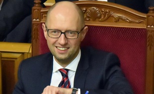 Le Premier ministre ukrainien Arseni Iatseniouk au Parlement à Kiev, le 16 février 2016