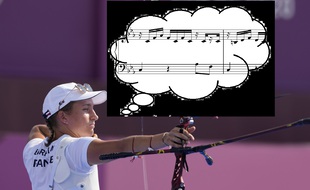 Lisa Barbelin, l'archère passionnée de musique.