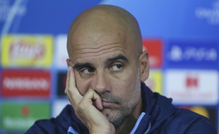 Pep Guardiola, le coach de Manchester City, en conférence de presse le 22 octobre 2018.