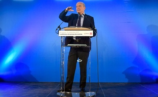 Alain Juppé, le 19 septembre 2017 lors de sa conférence de presse de rentrée à Bordeaux